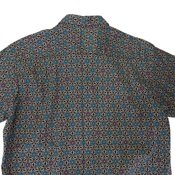 The Ono Shirt by Liberty House Short Sleeve Button-down Shirt Floral Men's Large - Picture 5 of 8